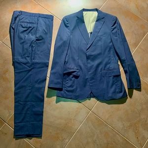Z Zenga Blue Two piece Suit